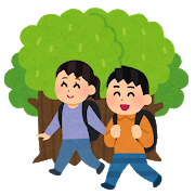 アウトドアに行く人