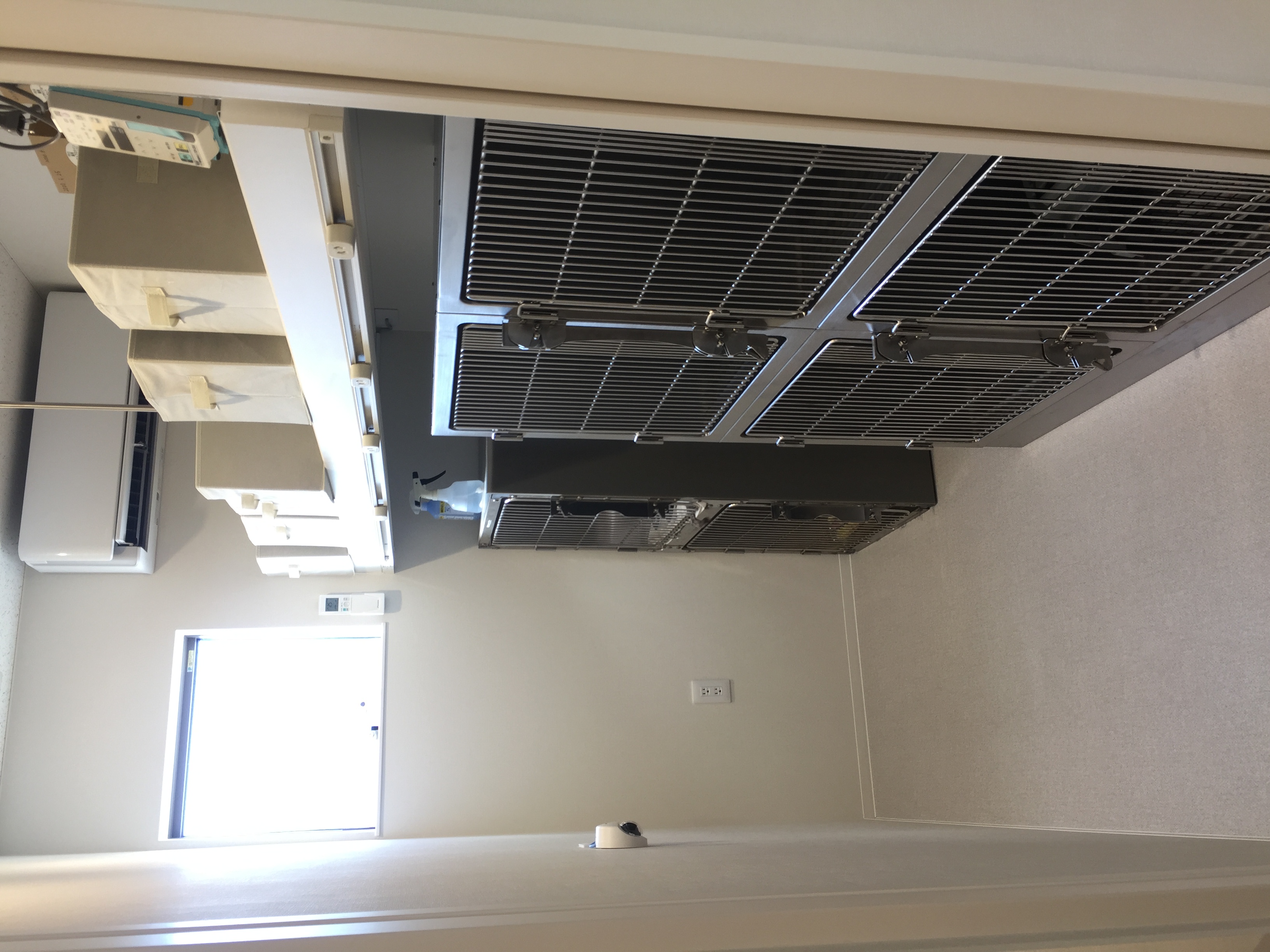 すわ動物病院の猫の入院室