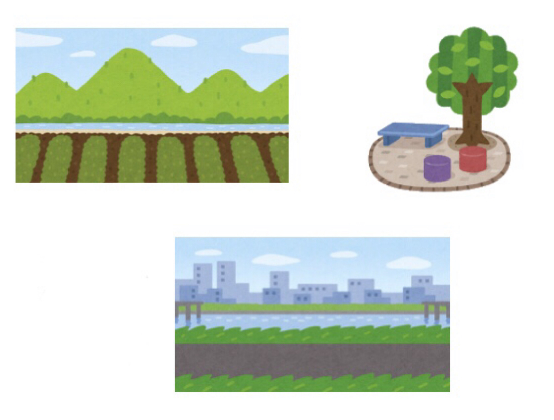 マダニの潜む場所のイラスト