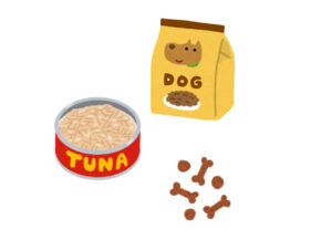 ドッグフードとツナ缶