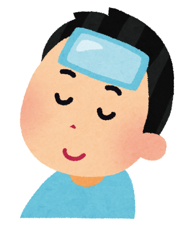 熱さまシートのイラスト