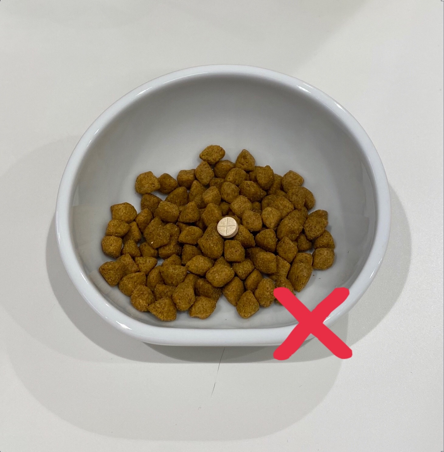 投薬の時の正しい例