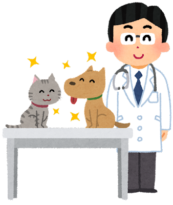 動物病院で治った犬と猫